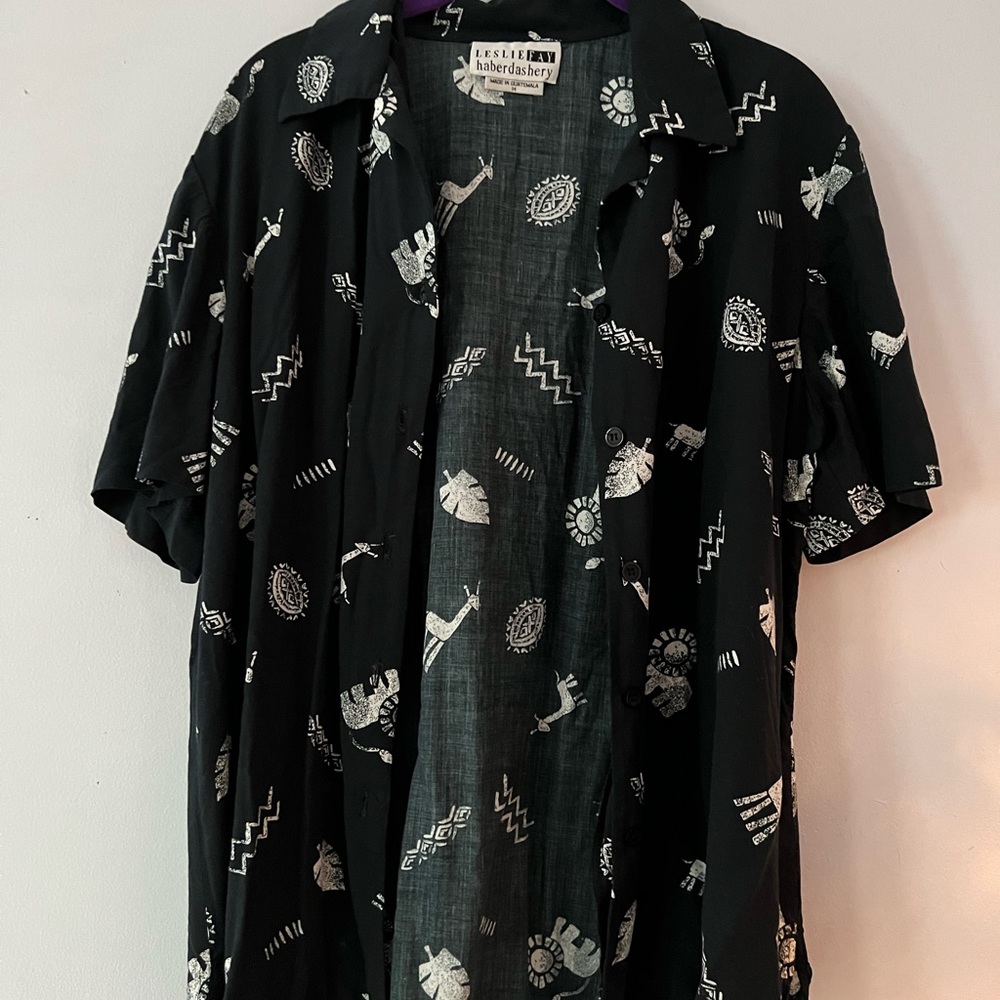 Patterned button down shirt - Picture 3 of 4